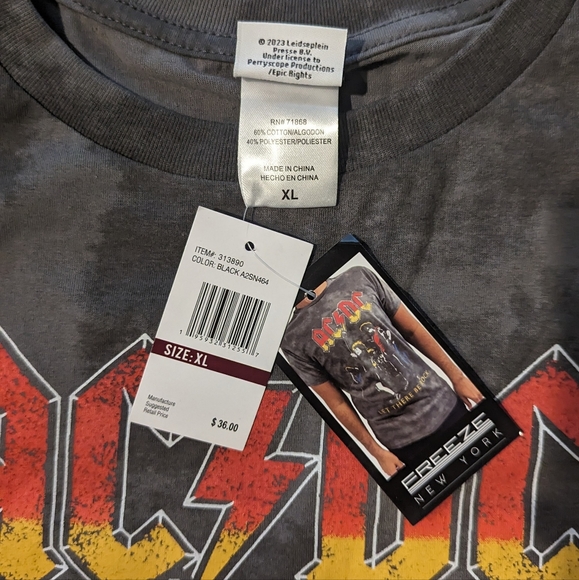 Freeze New York AC/DC Let There Be Rock T-shirt - Picture 3 of 4
